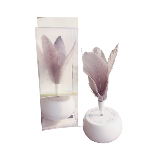 Electric Cat Toy with Feather Rotating Teaser