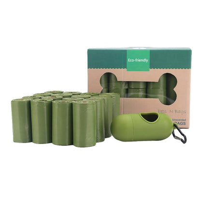 Biodegradable Dog Poop Bags with Portable Dispenser — 20 Bags, Leak-Proof & Odorless