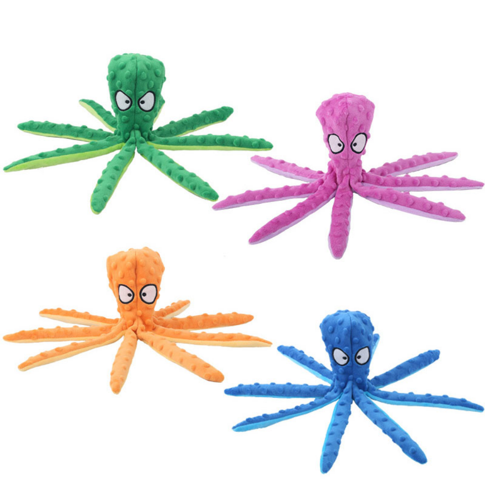 Interactive Plush Octopus Puzzle Toy for Dogs and Cats