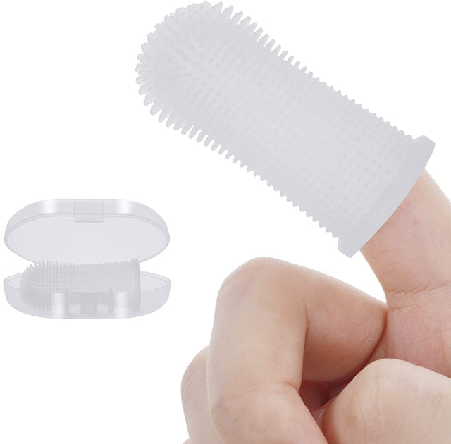 Super Soft Pet Toothbrush for Dogs and Cats, Silicone Care