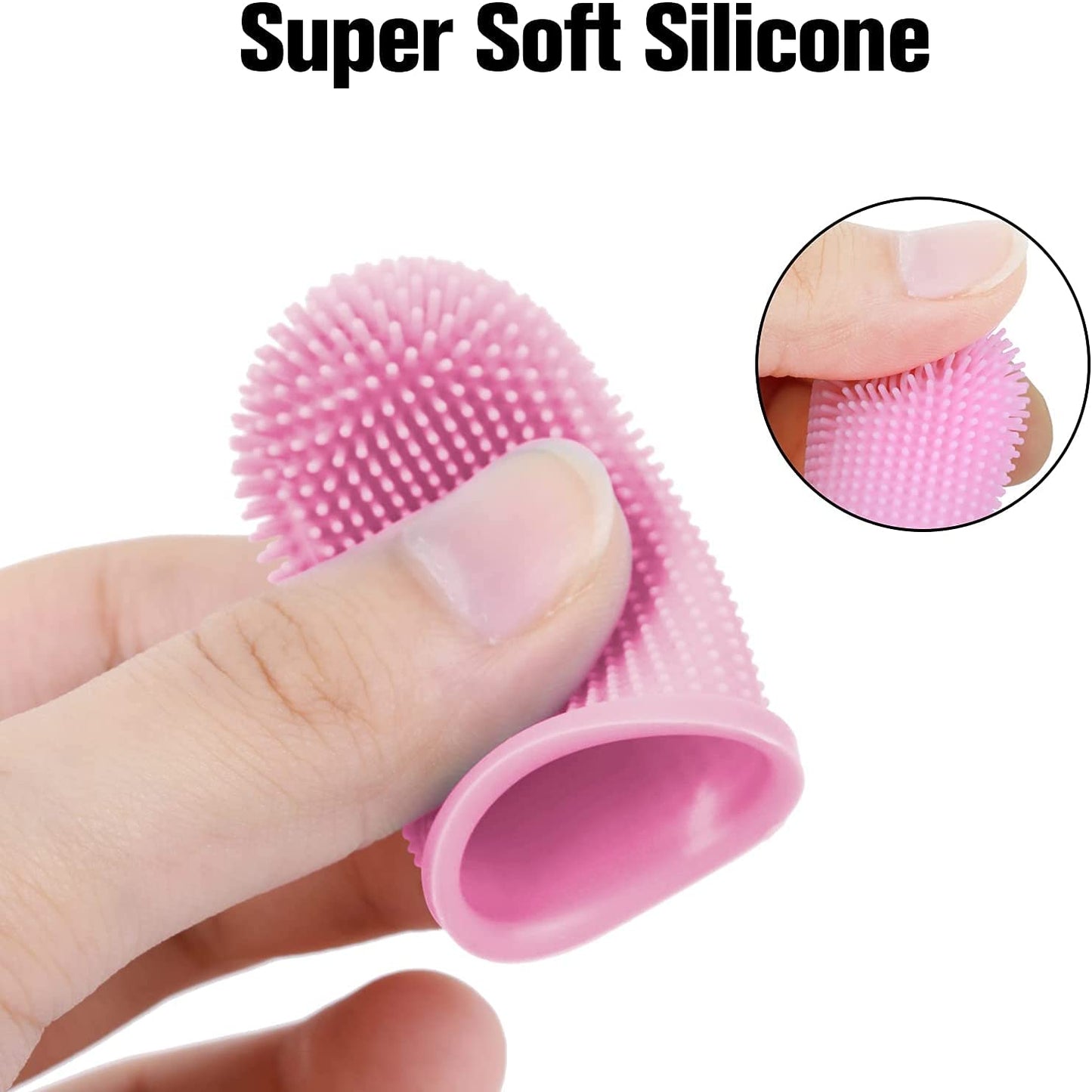 Super Soft Pet Toothbrush for Dogs and Cats, Silicone Care