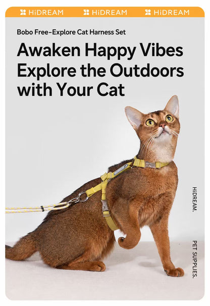 HiDREAM Bobo Free-Explore Cat Harness & Leash Set