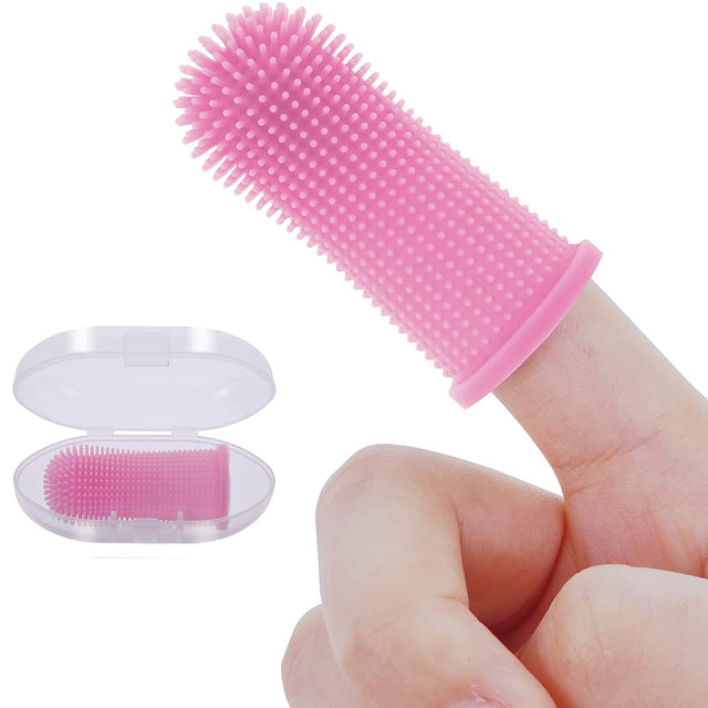 Super Soft Pet Toothbrush for Dogs and Cats, Silicone Care